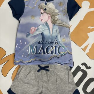 Pijama infantil corto Frozen Magic