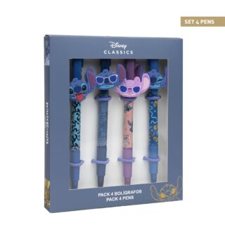 Pack 4 bolígrafos Stitch