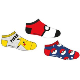 Pack 3 calcetines Pokemon tobilleros infantil