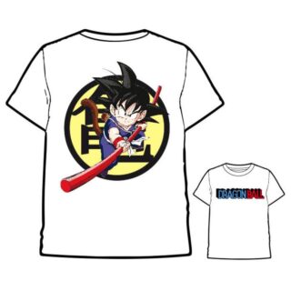 Camiseta infantil Goku con palo infantil