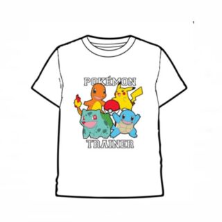 Camiseta infantil Pokemon Trainer White