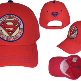 Gorra adulto Superman Muscle roja