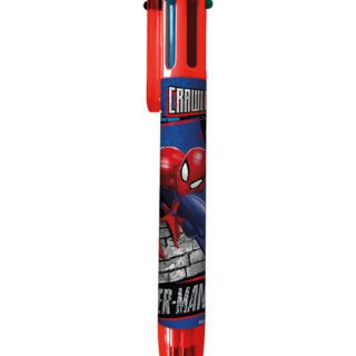Bolígrafo 6 colores Spiderman