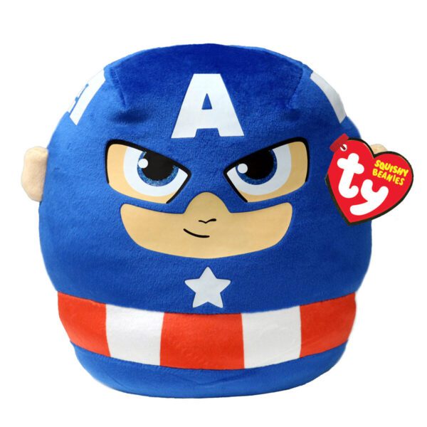 Peluche Ty Squishy Capitán América 25cm