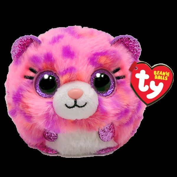 Peluche Ty Puffie Topaz Leopard 10cm