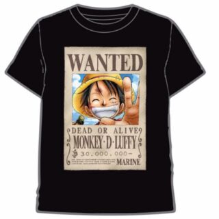 Camiseta Luffy Wanted adulto One Piece