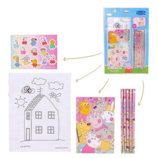 Set de papeleria colorear Peppa Pig