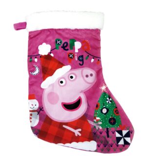 Calcetín Navidad Papa Noel Peppa Pig
