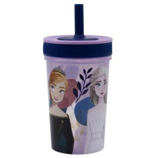 Vaso Frozen con pajita silicona