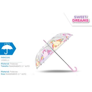 Paraguas transparente Sweet Dreams campana
