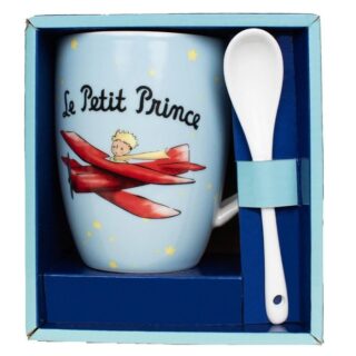 Taza con cuchara El Principito aviones