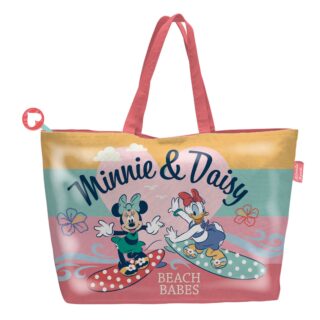 Bolso playa Minnie con cremallera 48x32cm