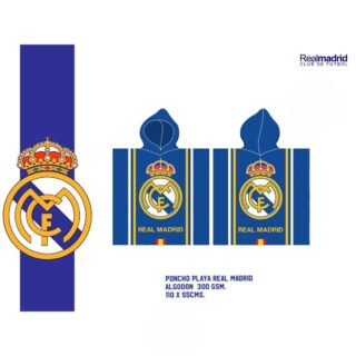 Poncho Real Madrid algodón