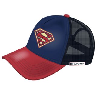 Gorra Superman de rejilla con bordados