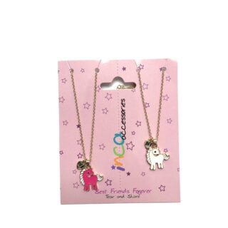 Set de 2 collares unicornio