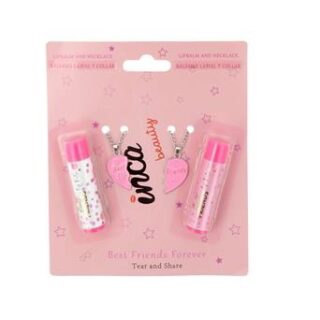 Set 2 labiales y 2 collares mejores amigas