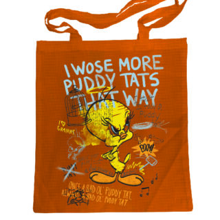 Bolsa shopping Tweety naranja