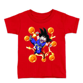 Camiseta infantil Goku Bolas M/C