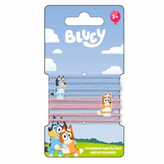 Accesorios de pelo Bluey elásticos 8 piezas