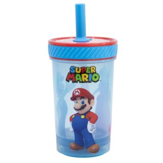 Vaso antivuelco Super Mario con pajita