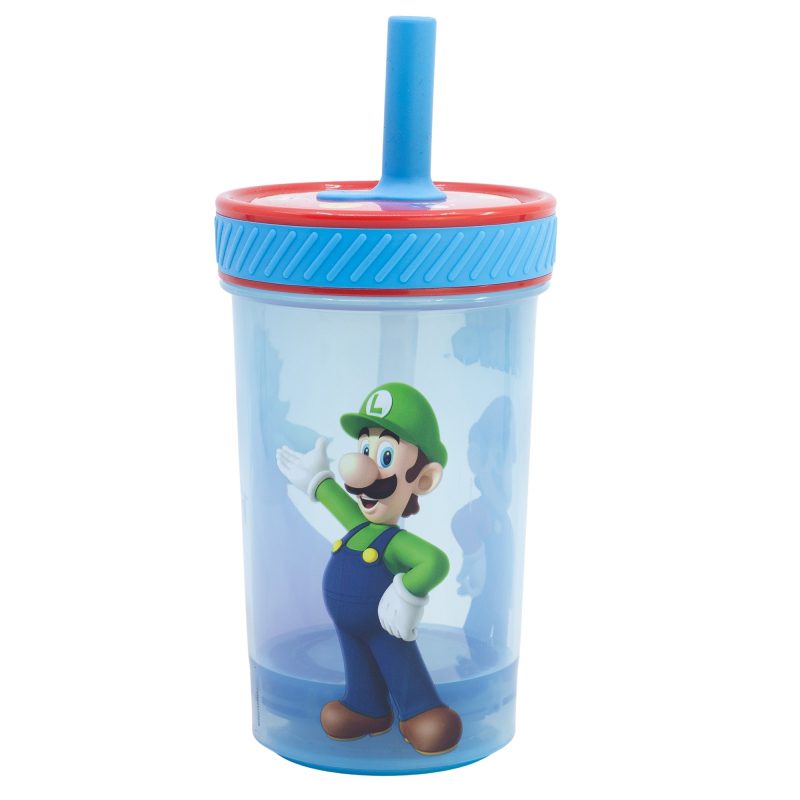 Vaso antivuelco Super Mario con pajita - Imagen 2