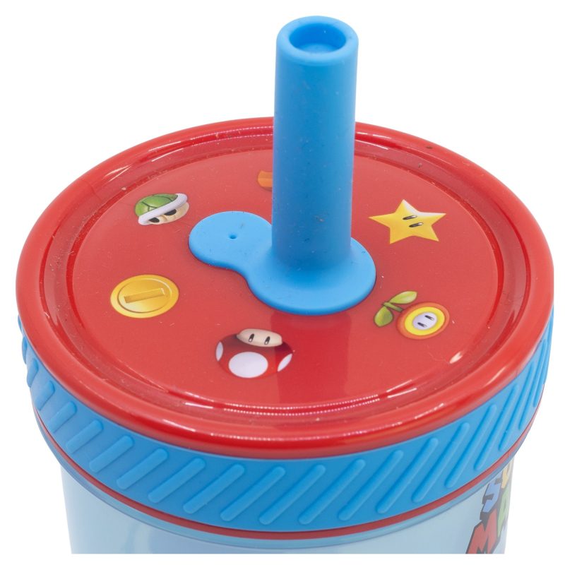 Vaso antivuelco Super Mario con pajita - Imagen 4