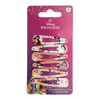 Accesorios pelo clips 6 piezas Princesas