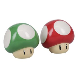 Set salero y pimentero setas roja y verde