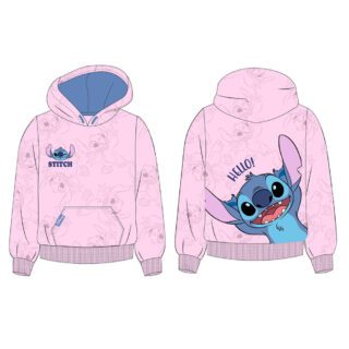 Sudadera rosa capucha Stitch Disney
