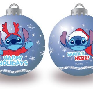 Pack 10 bolas árbol de Navidad Stitch azul