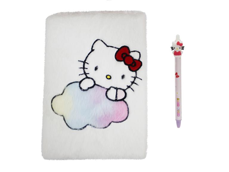 Set cuaderno peluche y bolígrafo Hello Kitty - Imagen 2