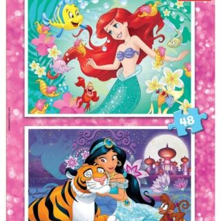 Puzzle 2x48 piezas Ariel   Jasmin