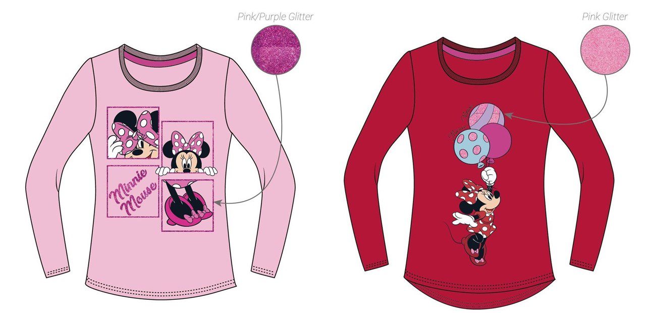 Camiseta m/l Minnie