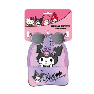 Set gorra gafas Kuromi Hello Kitty