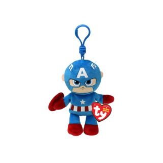 Peluche TY llavero Capitan America Marvel
