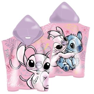 Poncho Stitch rosa playa