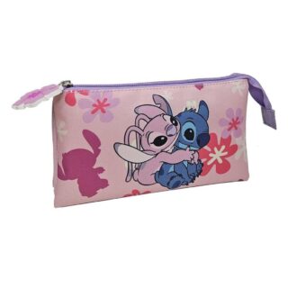 Estuche triple Stitch y Angel Disney
