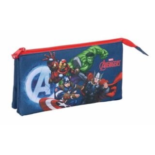 Estuche triple Vengadores 22x12x3cm