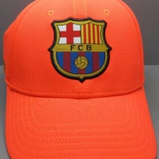 Gorra FC Barcelona naranja adulto