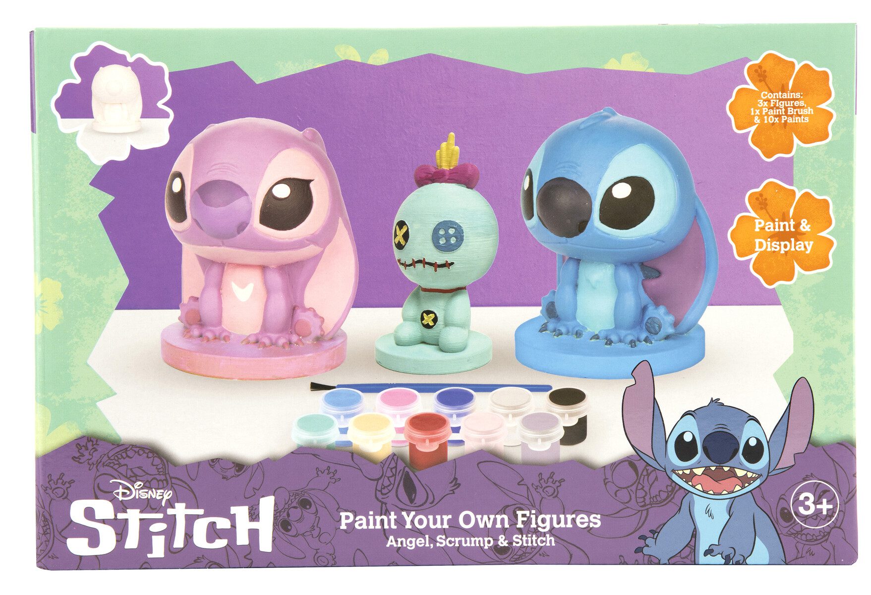 Set Stitch 3 figuras escayola para pintar - Imagen 2