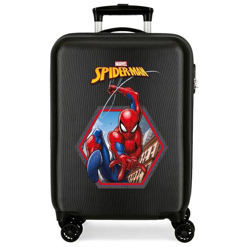 Maleta cabina Spiderman 55cm negra