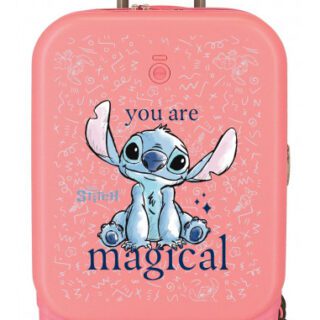 Maleta cabina Stitch 55cm turquesa Disney