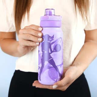 Botella cerámica Padel 750ml malva