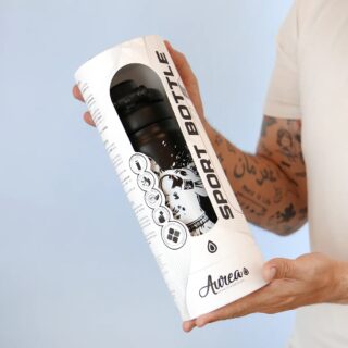 Botella cerámica Boxeo 750ml negra