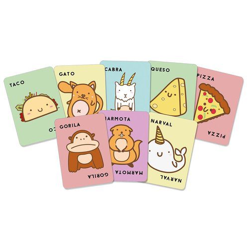Juego taco gato cabra queso pizza - Imagen 2
