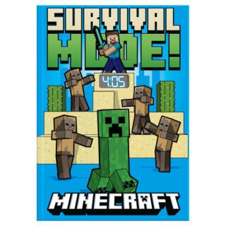 Cuaderno con reloj LCD Minecraft