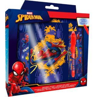 Diario con bolígrafo mágico Spiderman