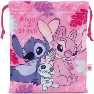 Bolsa merienda Stitch & Angel