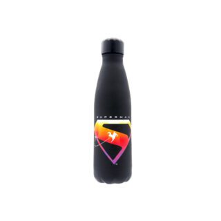Botella Superman negra doble pared