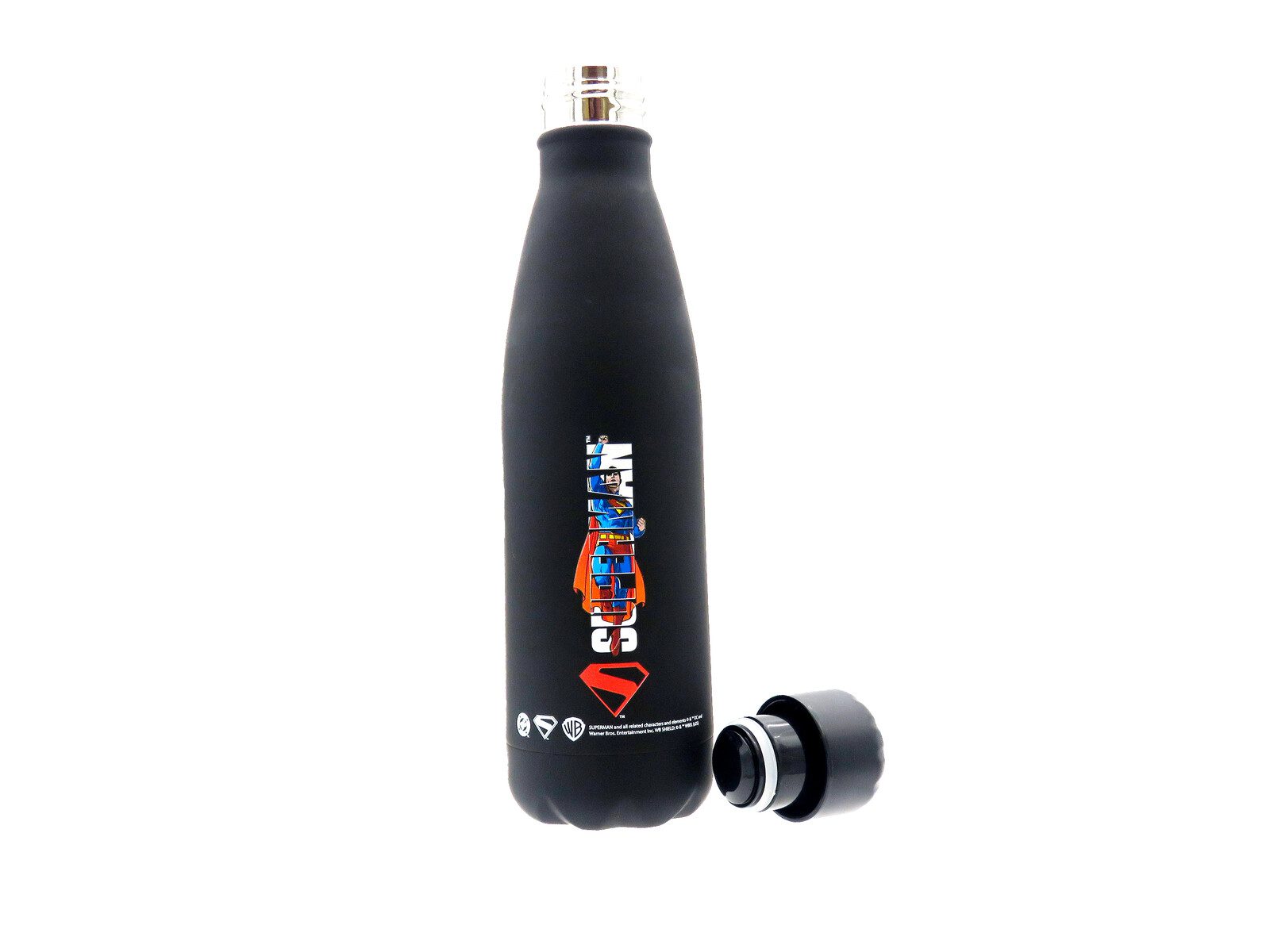 Botella Superman negra doble pared - Imagen 2